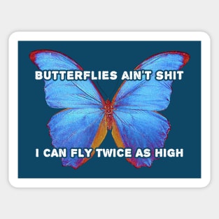 Reading Butterflies D Sticker